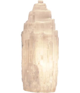 Electric lamp 10-inch white selenite